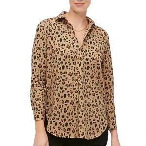 NWOT J Crew Animal Print Pullover Tunic Top Size Medium